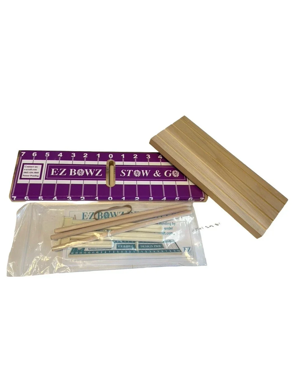 EZ Bowz Stow Go Bow Maker Detachable Spool Holder Easy Craft Tool Wreath DIY